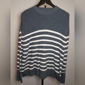 Cozy Earth Women’s Size Large Rowan Sweater Dawn/ Bone Stripe